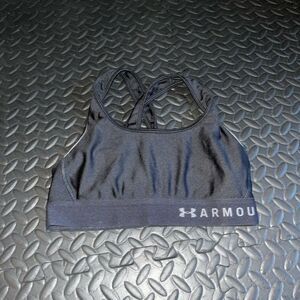 under armour black sport bra size small